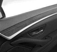 ALCANTARA / CARBON FIBER LEATHER DOOR COVER TRIM FOR F10 / F18 BMW 5 SERIES