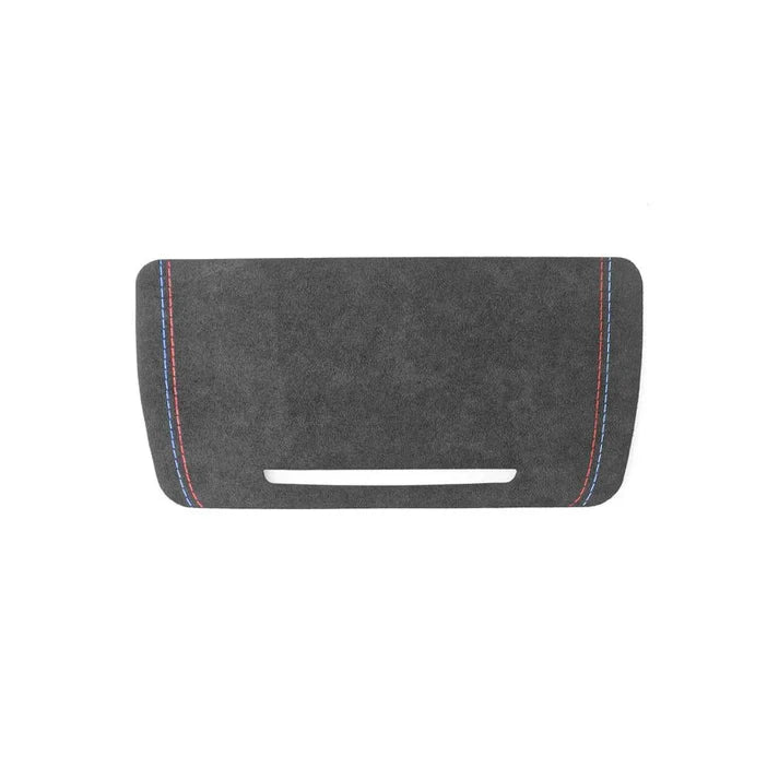 ALCANTARA / CARBON FIBER LEATHER CONSOLE STORAGE COVER TRIM FOR F10 / F18 BMW 5 SERIES