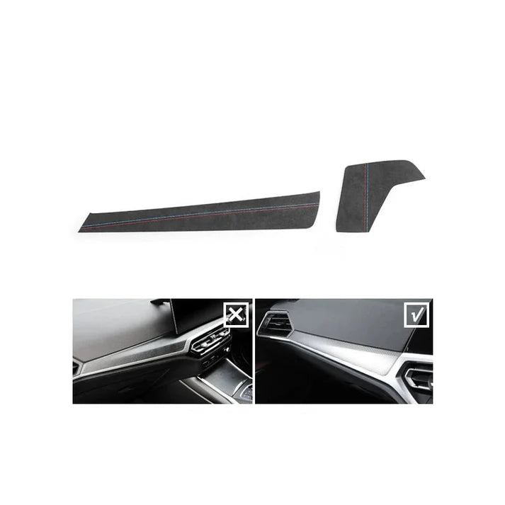 ALCANTARA / CARBON FIBER LEATHER DASH TRIM FOR G20 / G22 / G23 / G28 / G42 / G80 / G82 BMW 2 / 3 / 4 SERIES