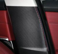 ALCANTARA / CARBON FIBER LEATHER B PILLAR COVER TRIM FOR G20 / G28 BMW 3 Series