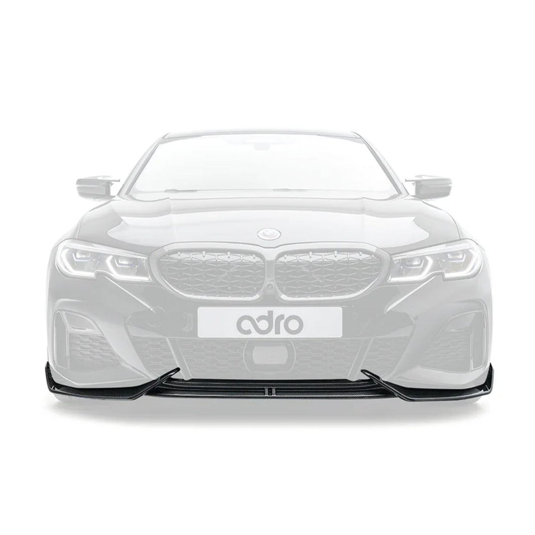Adro Inc BMW G20/G21 M340i & M340d Gloss Carbon Fibre Front Splitter (Pre-LCI)