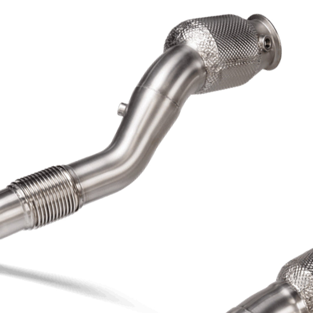 Akrapovic BMW M3/M4 Sports Cat Catalytic Downpipes In Titanium (G80/G81/G82/G83)