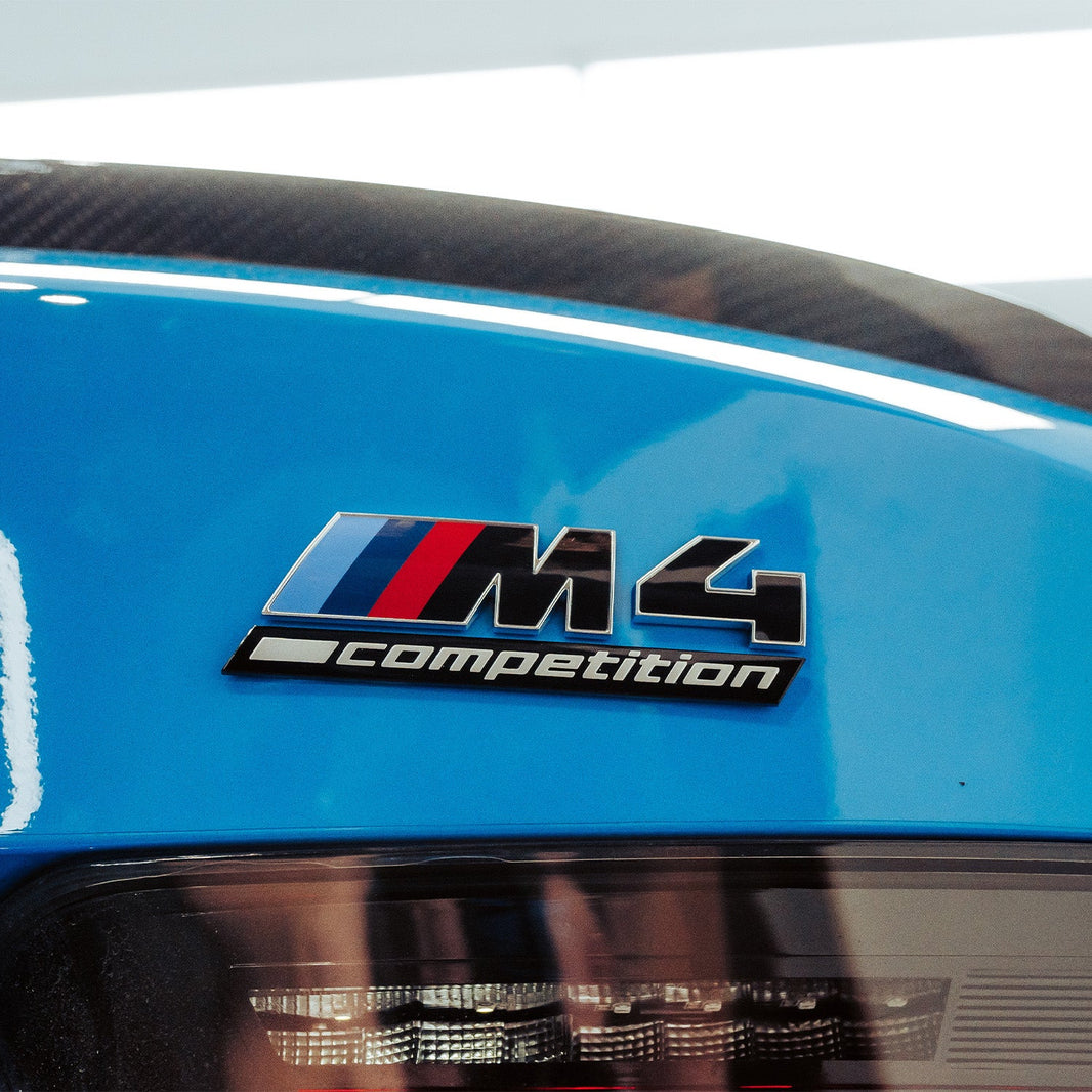 Genuine BMW M4 Competition LCI Rear Badge In Gloss Black (G82/G83)