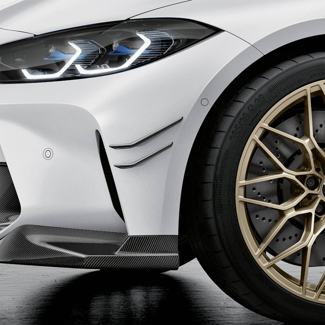 BMW G8X Genuine M Performance Prepreg Carbon Canards Aero Flicks For BMW G80 M3 / G82 M4
