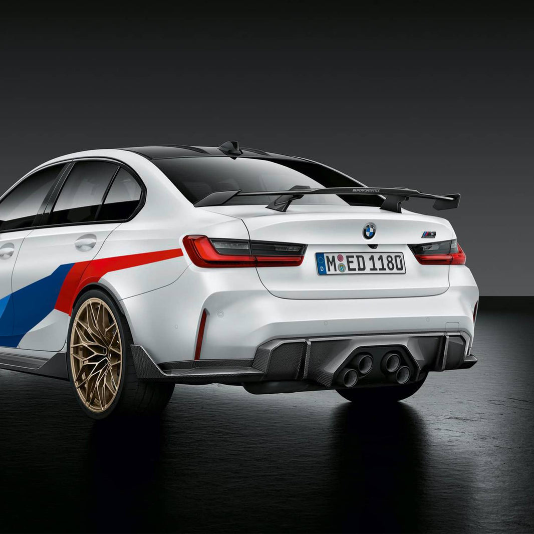 BMW Genuine M Performance G80 M3 G82 M4 Trio Exhaust Diffuser in Prepreg Carbon Fibre