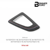 ALCANTARA INTERIOR GEAR SHIFTER COVER TRIM W/ STITCHING FOR F20 / F21 / F22 BMW 2 SERIES
