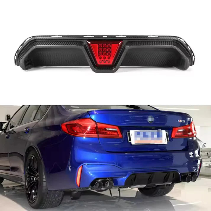 Carbon Fiber Rear Diffuser for F90 M5 w/ Rear Brake Light