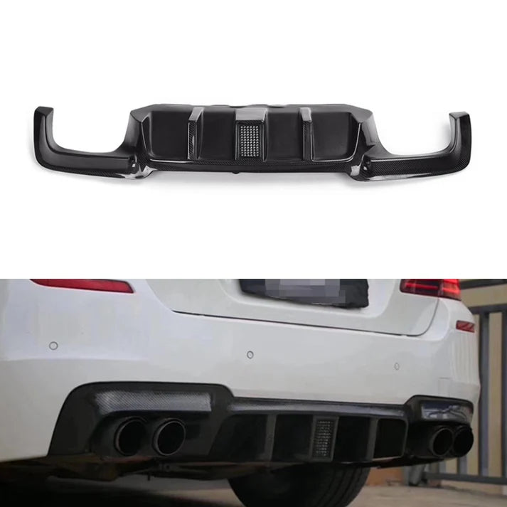 DTM Style Carbon Fiber w/ LED Rear Diffuser for F10 M5 BMW