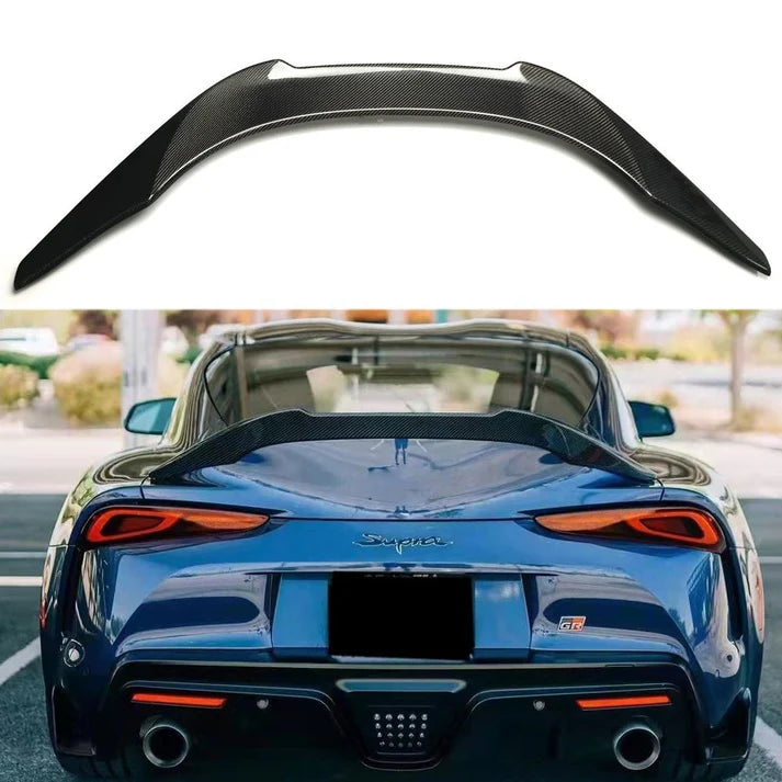V Style Carbon Fiber Rear Spoiler for A90 / A91 Toyota Supra MK5
