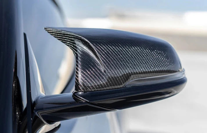 M Style Carbon Fiber Mirror Caps for A90 / A91 Toyota Supra MK5