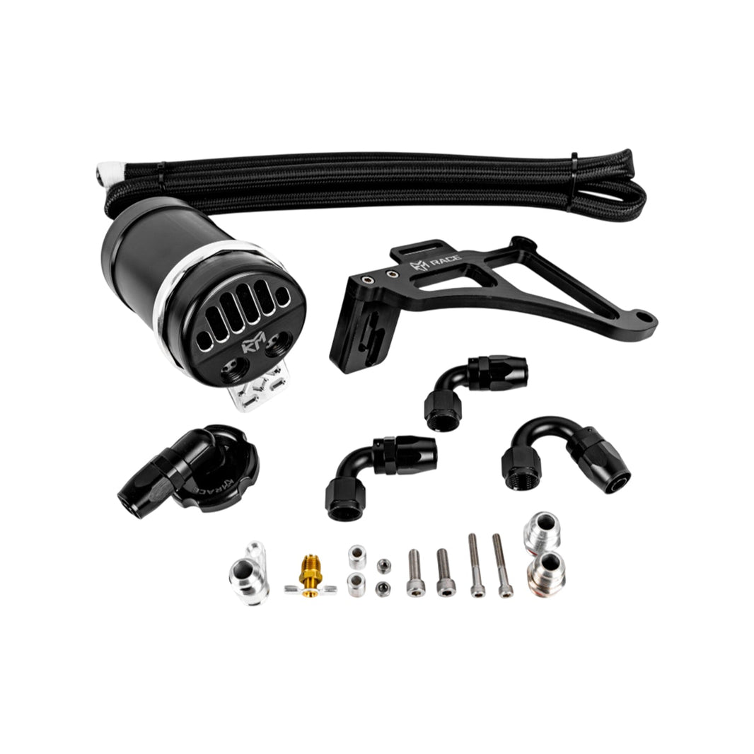 KLM BMW S58 Billet Oil Catch Can Kit For BMW G80 M3, G82 M4 & G87 M2