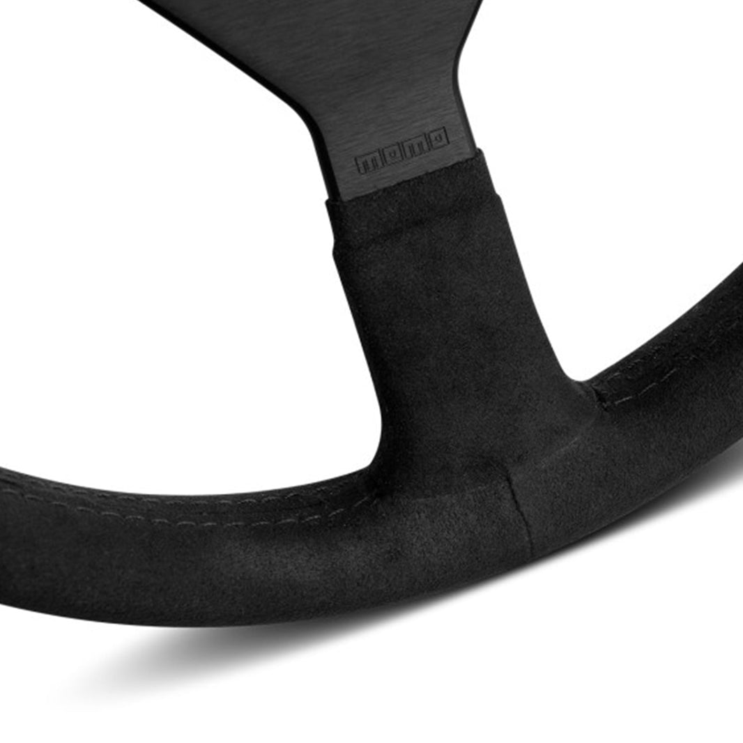 MOMO Montecarlo Steering Wheel In Black Microfibre