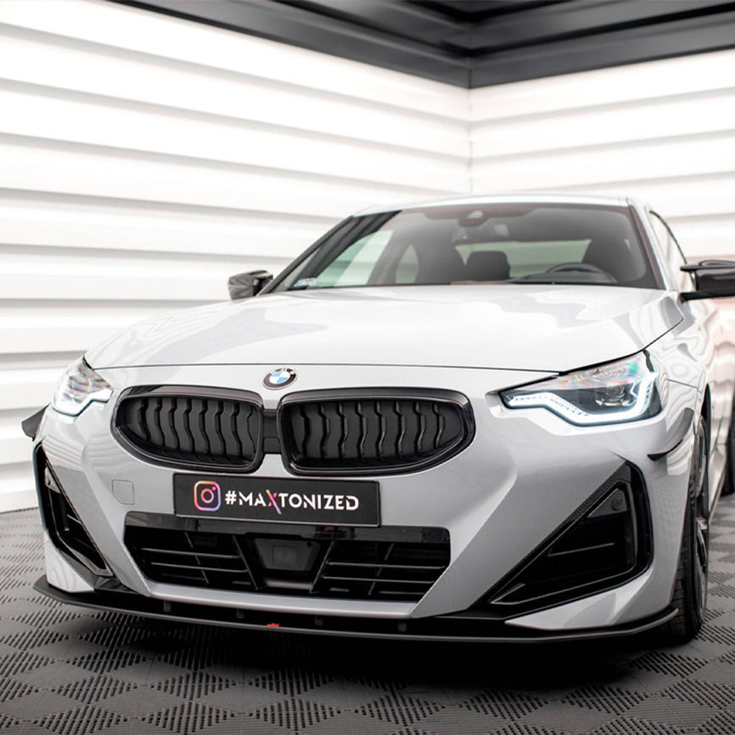 Maxton Design BMW M240i/2 Series Street Pro Front Splitter In Black (G42)
