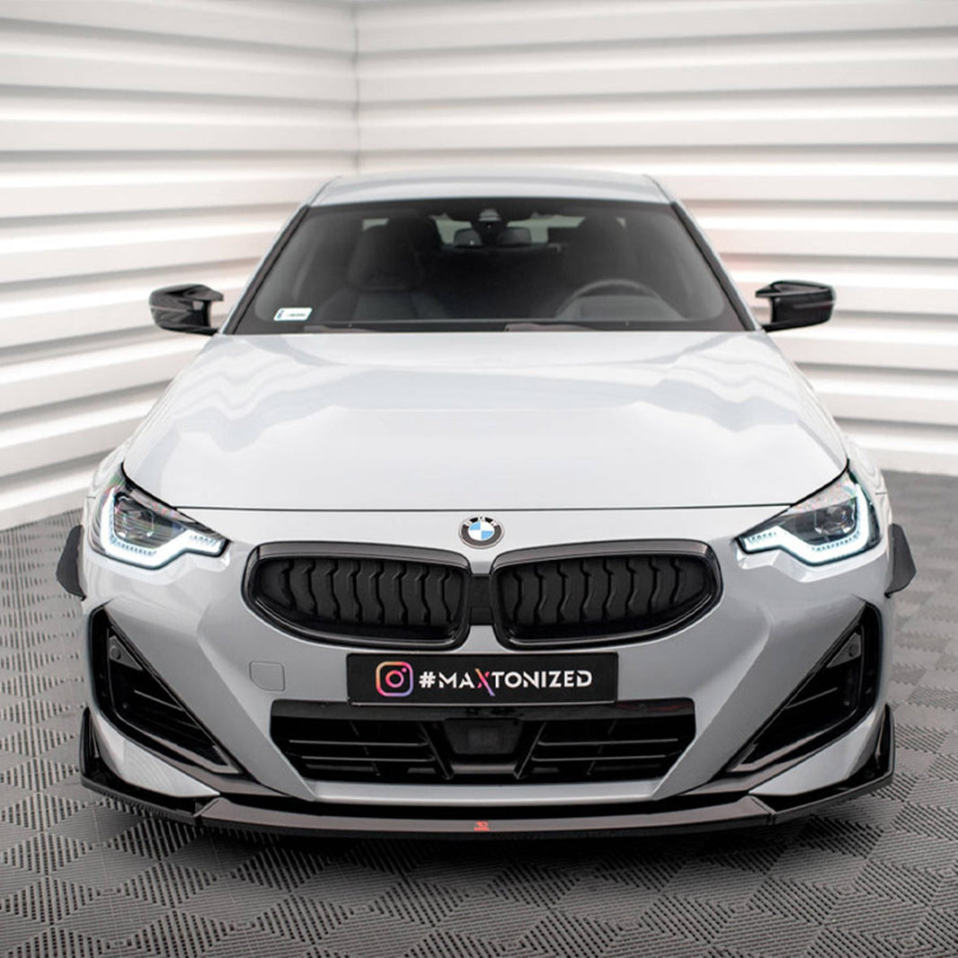 Maxton Design BMW M240i/2 Series V3 Front Splitter In Gloss Black (G42)