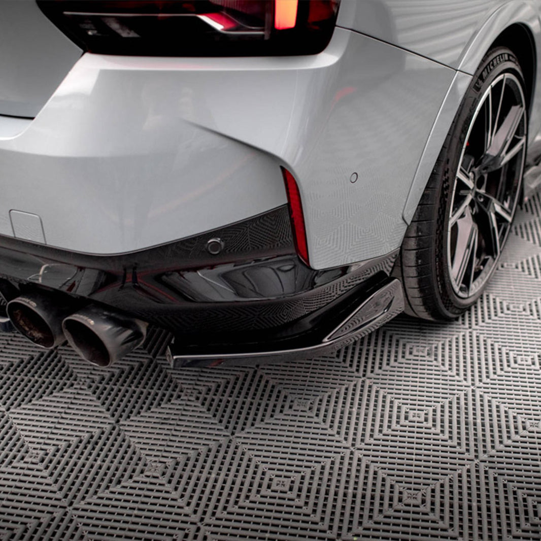 Maxton Design BMW M240i/2 Series V1 Rear Side Splitters In Gloss Black (G42)