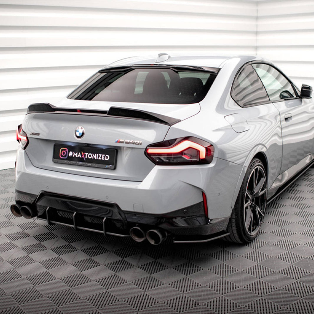 Maxton Design BMW M240i Street Pro Rear Diffuser In Black (G42)