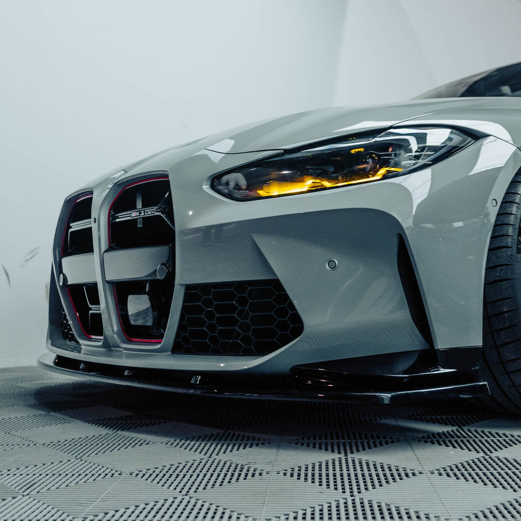 Maxton Design BMW M3/M4 V1 Front Splitter In Gloss Black (G80/G81/G82/G83)