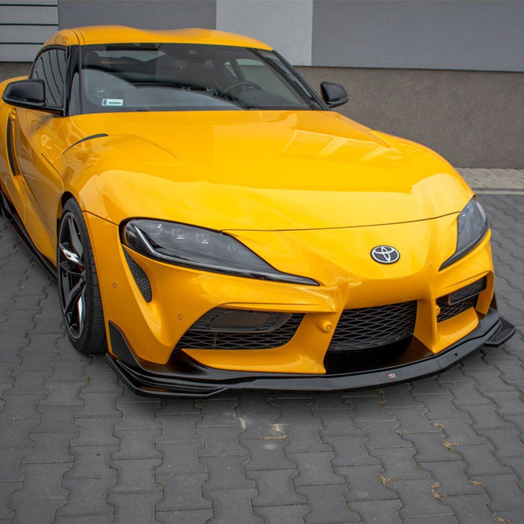Maxton Design Toyota Supra Mk5 V1 Front Splitter In Gloss Black (A90)