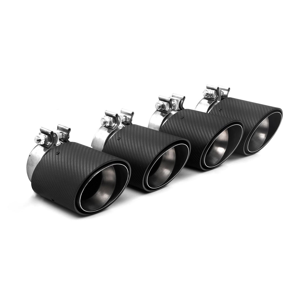 R44 BMW G90 & G99 M5 Carbon Fibre Exhaust Tips Set