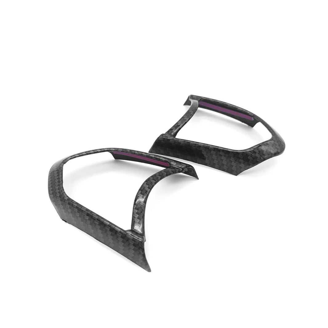 SHFT BMW F Series Steering Wheel Button Trim In Gloss Carbon Fibre Look