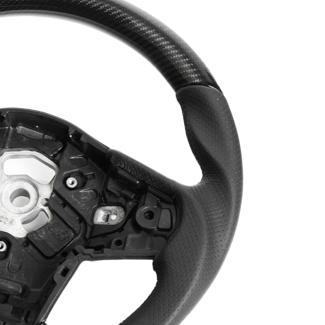 SHFT Toyota Supra Steering Wheel In Gloss Carbon Fibre & Leather (A90)