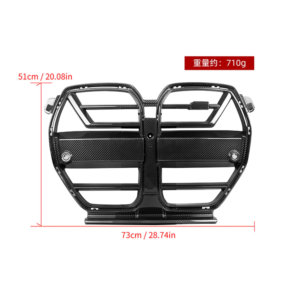 SOOQOO BMW M3 G80 G81 M4 G82 G83 Carbon Fiber SQ-A Grill
