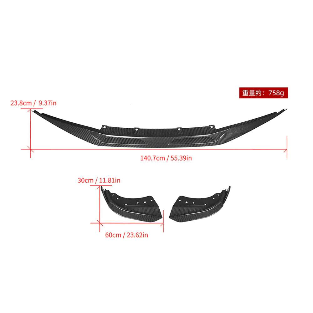 BMW G22 G23 Prepreg Carbon Fiber Front Lip