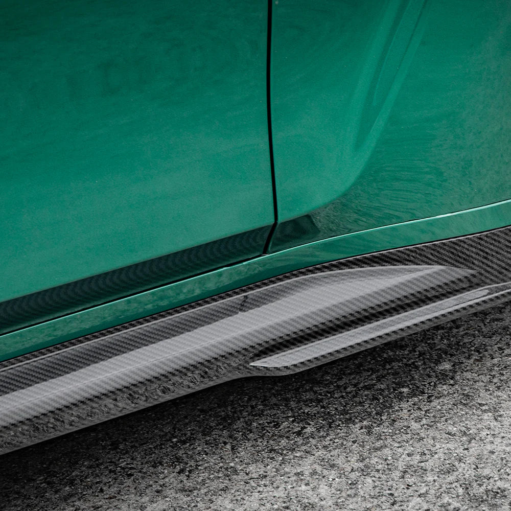 SOOQOO M4 G82 G83 Carbon Fiber Side Skirt