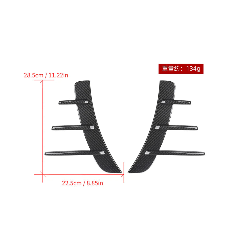 SOOQOO BMW G22 G23 Prepreg Carbon Fiber Front Side Spat