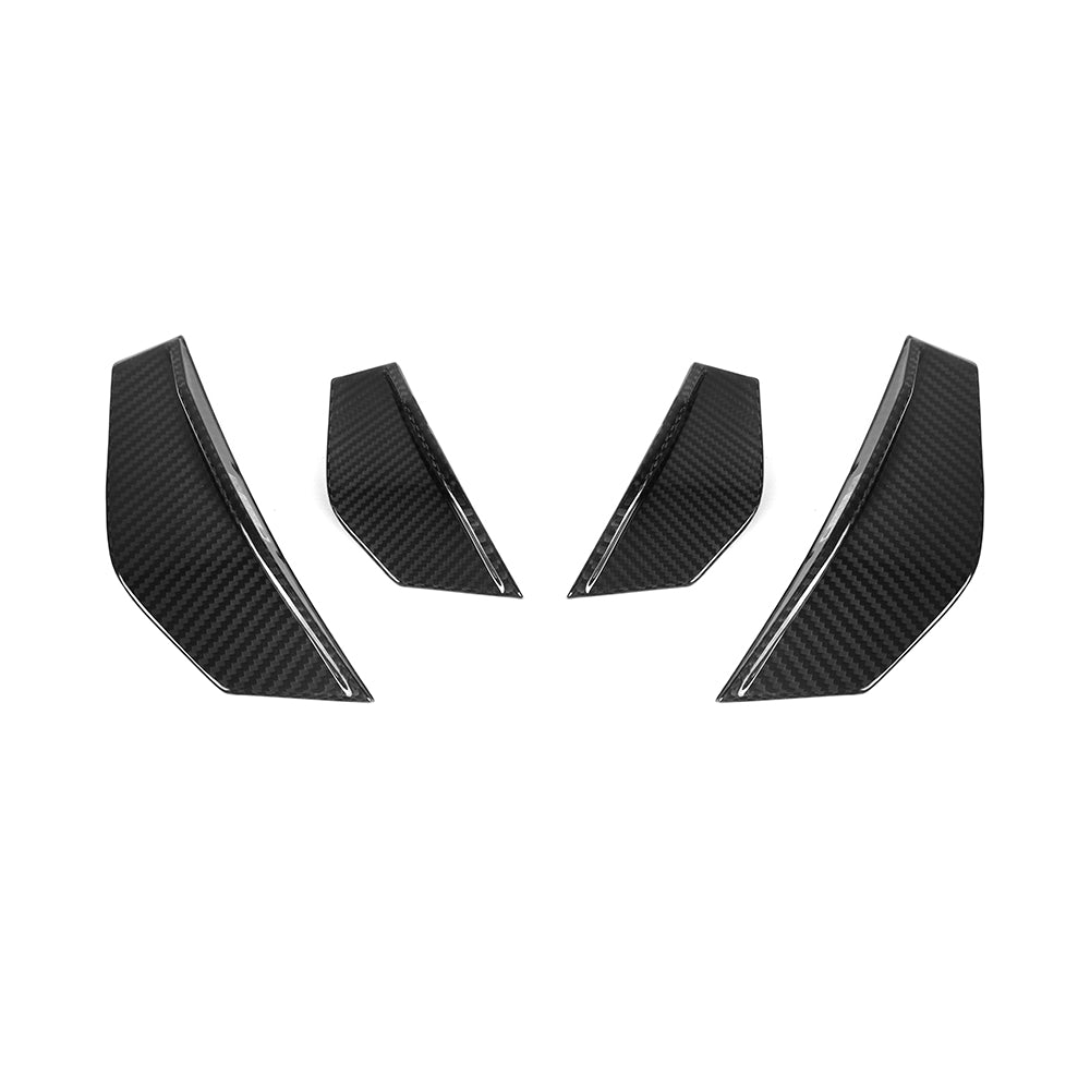 SooQoo BMW F87 M2 Front Canards In Gloss Carbon Fibre