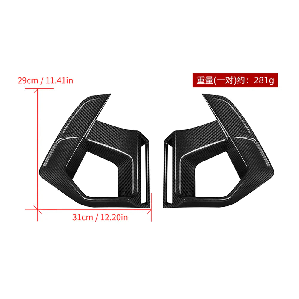 SOOQOO BMW X3M F97 X4M F98 LCI Carbon Fiber Front Duct