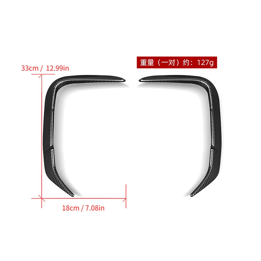 SOOQOO BMW X3M F97 LCI Carbon Fiber Rear Vent Trim