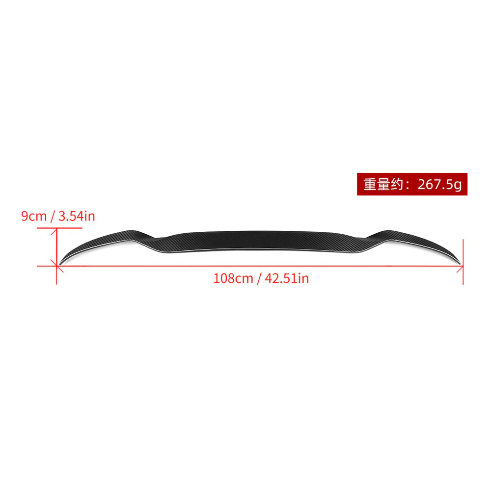 SOOQOO BMW X3M F97 Carbon Fiber Roof Spoiler