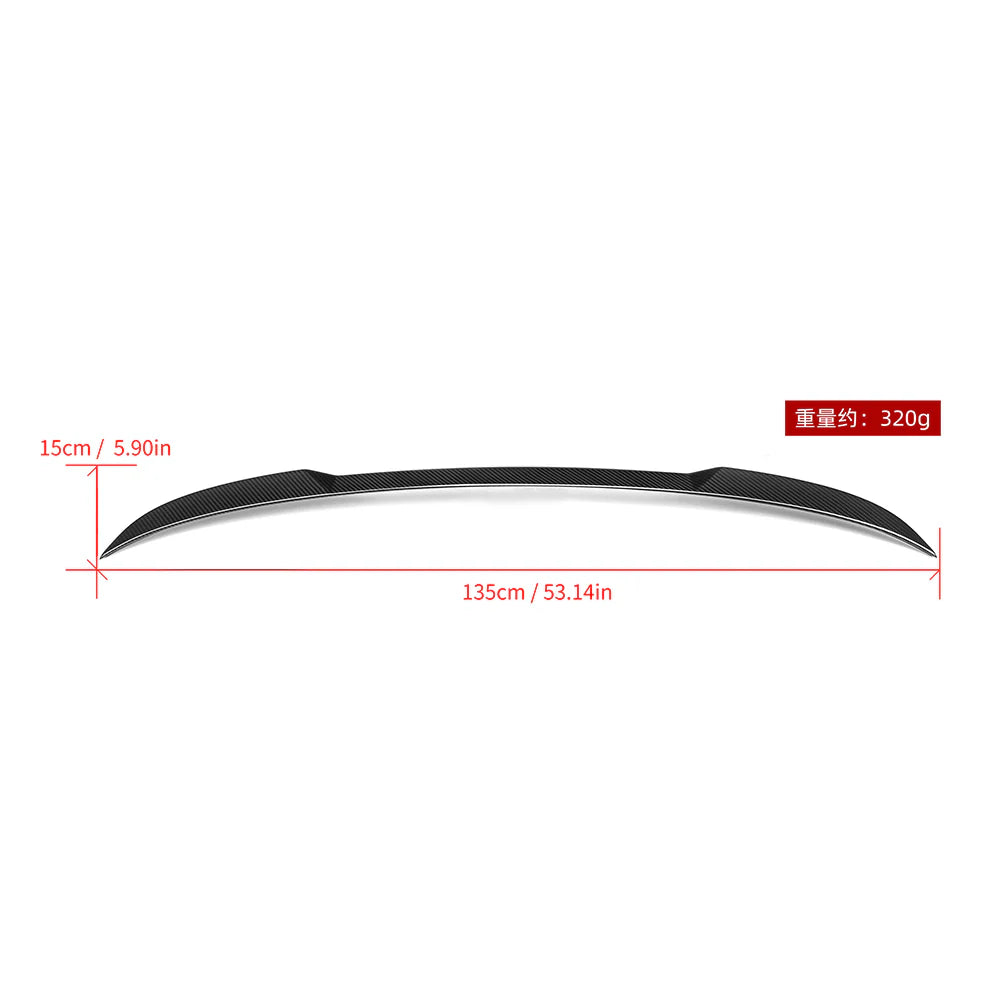 SOOQOO BMW X3M F97 Carbon Fiber Rear Spoiler