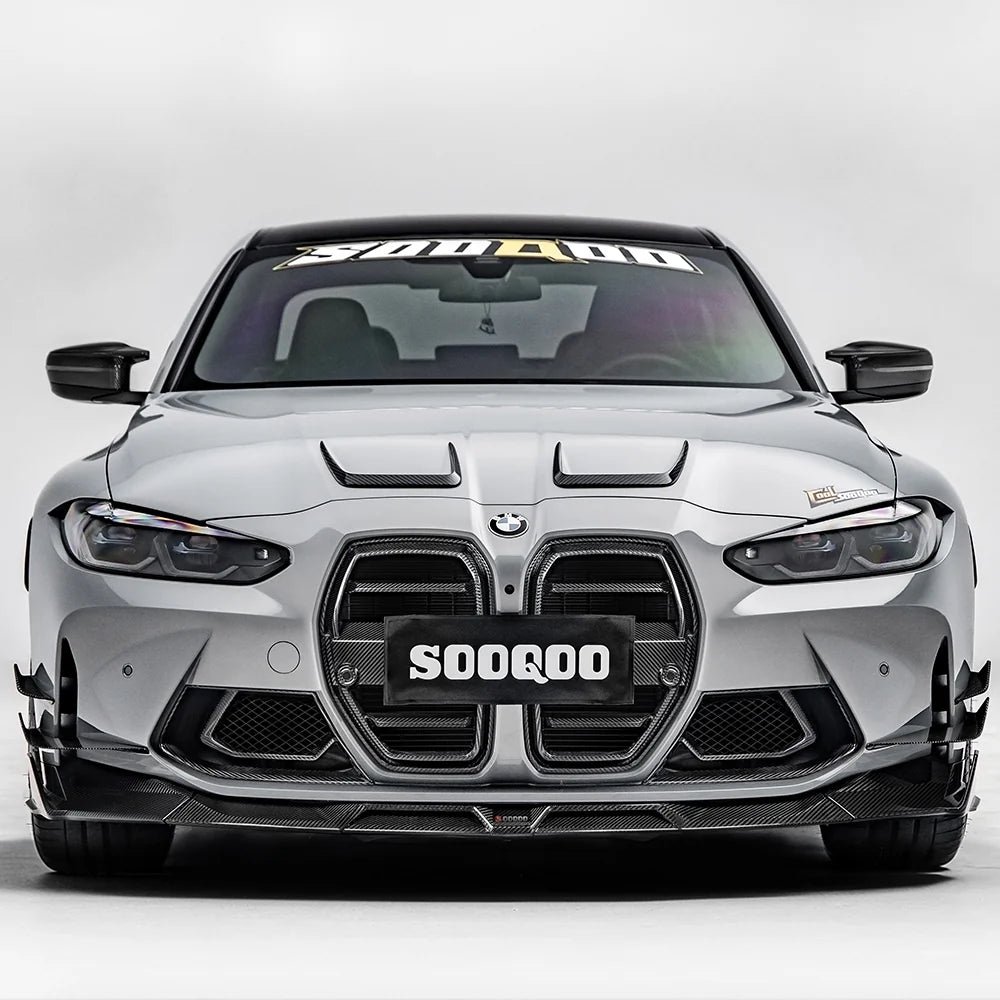 SOOQOO BMW M3 G80 M4 G82 Type-A Prepreg Carbon Fiber Front Lip