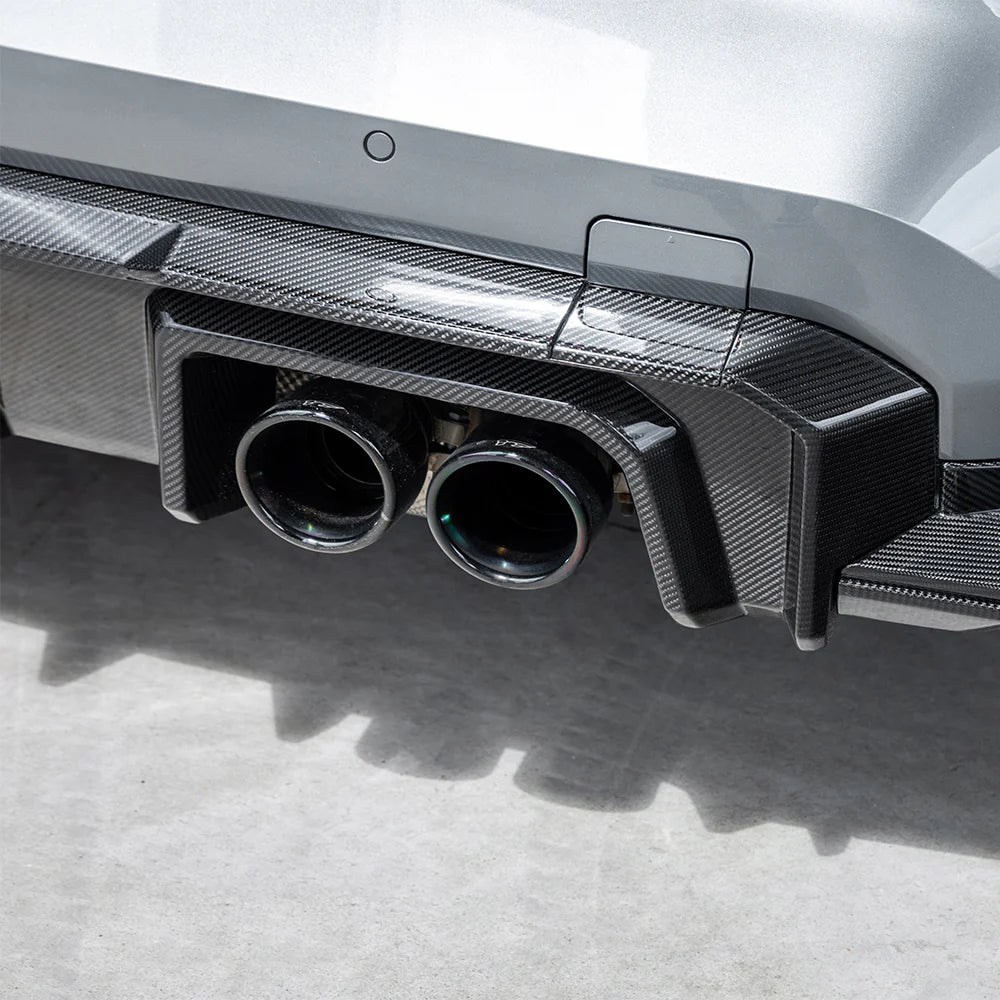 SOOQOO BMW M3 G80 G81 Type-B Prepreg Carbon Fiber Rear Diffuser Set