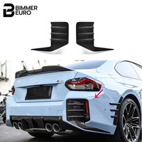 Dry Carbon Fiber Rear Bumper Side Air Vent Trim For G87 M2 2023+
