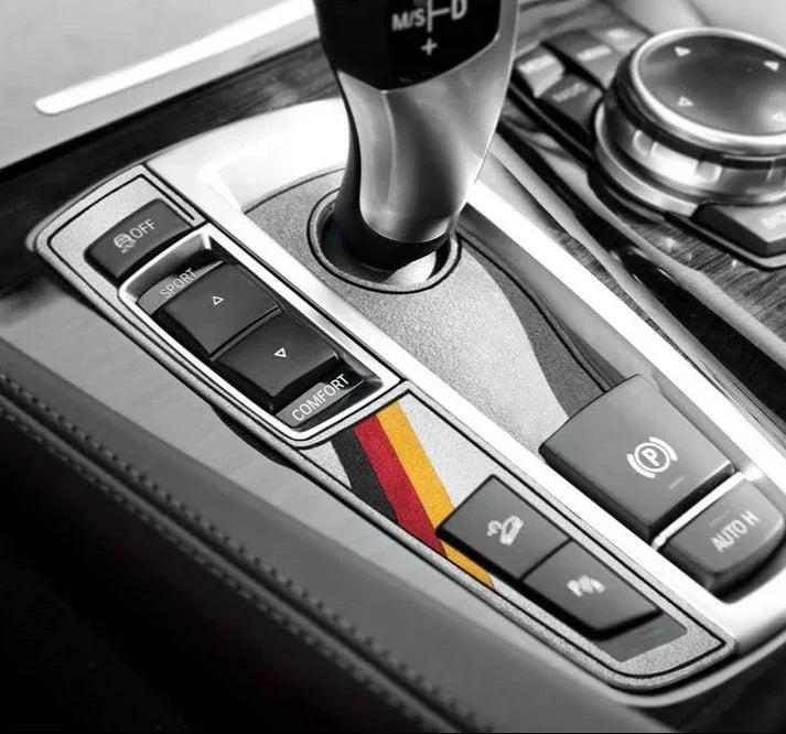 ALCANTARA GEAR SHIFTER SURFACE TRIM COVER FOR F10 / F07 / F01 / F02 / F25 / F26 BMW 5 / 7 / X3 / X4 Series