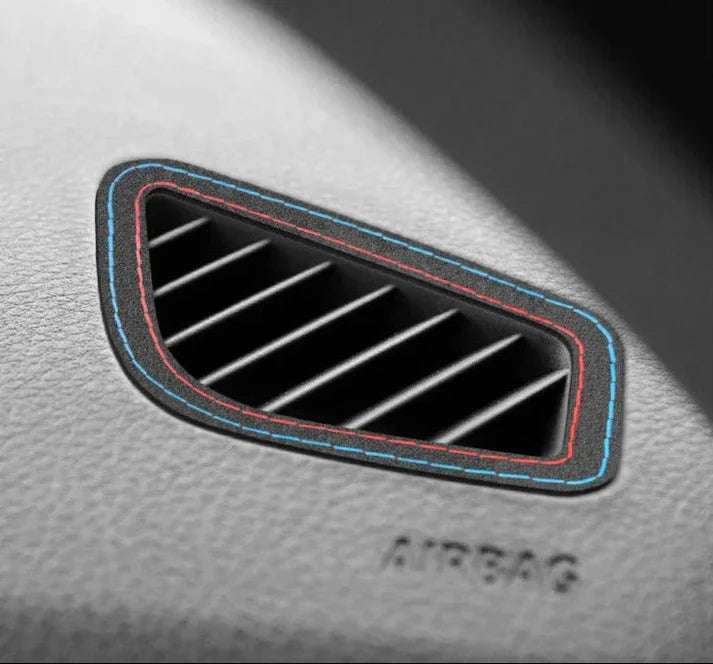 ALCANTARA / CARBON FIBER LEATHER DASHBOARD VENT INTERIOR TRIM FOR F30 / F32 / F34 / F36 BMW 3 / 4 SERIES