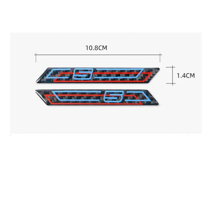 Carbon Fiber Fender Stickers for F10 / F11 / F18 BMW 5 Series