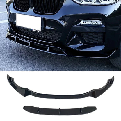ABS GLOSS M TECH BLACK FRONT LIP FOR G01 / G02 BMW X3 / X4 SERIES