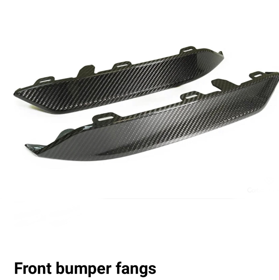 BMW M8 F91 F92 F93 lower front bumper inserts