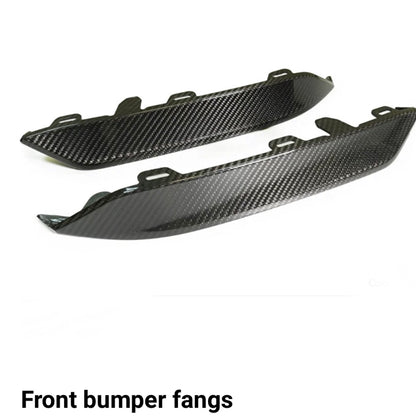 BMW M8 F91 F92 F93 carbon package, side vents covers, mirrors, upper and lower bumper inserts, front grill carbon surround