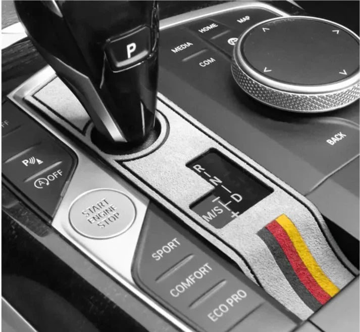 ALCANTARA GEAR SHIFTER SURFACE TRIM COVER FOR G01 / G05 / G06 / G07 / G20 / G22 / G26 / G29 BMW 3 / Z4 / X3 / X5 / X6 / X7
