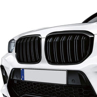ABS GLOSS BLACK DOUBLE SLAT GRILLE FOR G01 / G02 BMW X3 / X4 SERIES