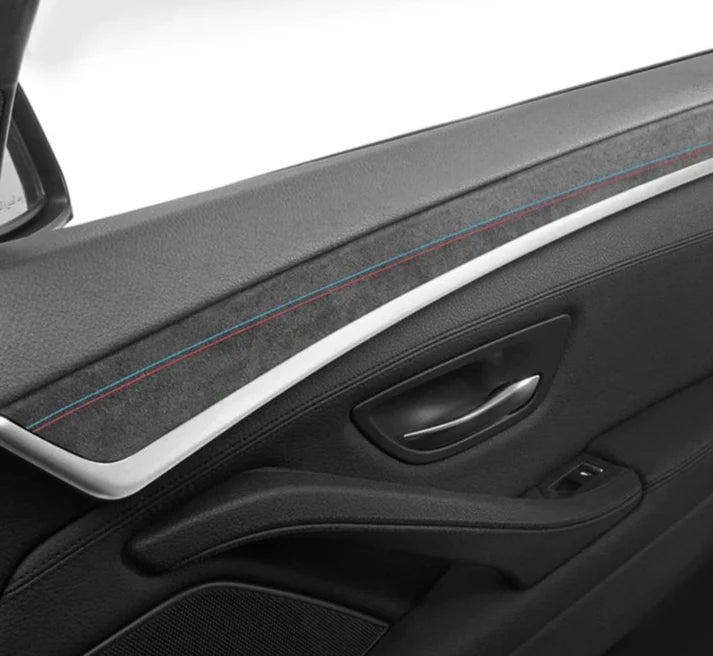 ALCANTARA / CARBON FIBER LEATHER DOOR COVER TRIM FOR F10 / F18 BMW 5 SERIES