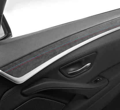 ALCANTARA / CARBON FIBER LEATHER DOOR COVER TRIM FOR F10 / F18 BMW 5 SERIES
