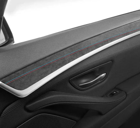 ALCANTARA / CARBON FIBER LEATHER DOOR COVER TRIM FOR F10 / F18 BMW 5 SERIES