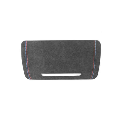 ALCANTARA / CARBON FIBER LEATHER CONSOLE STORAGE COVER TRIM FOR F10 / F18 BMW 5 SERIES