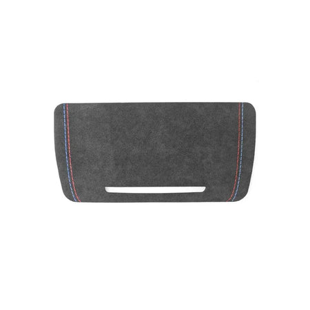 ALCANTARA / CARBON FIBER LEATHER CONSOLE STORAGE COVER TRIM FOR F10 / F18 BMW 5 SERIES